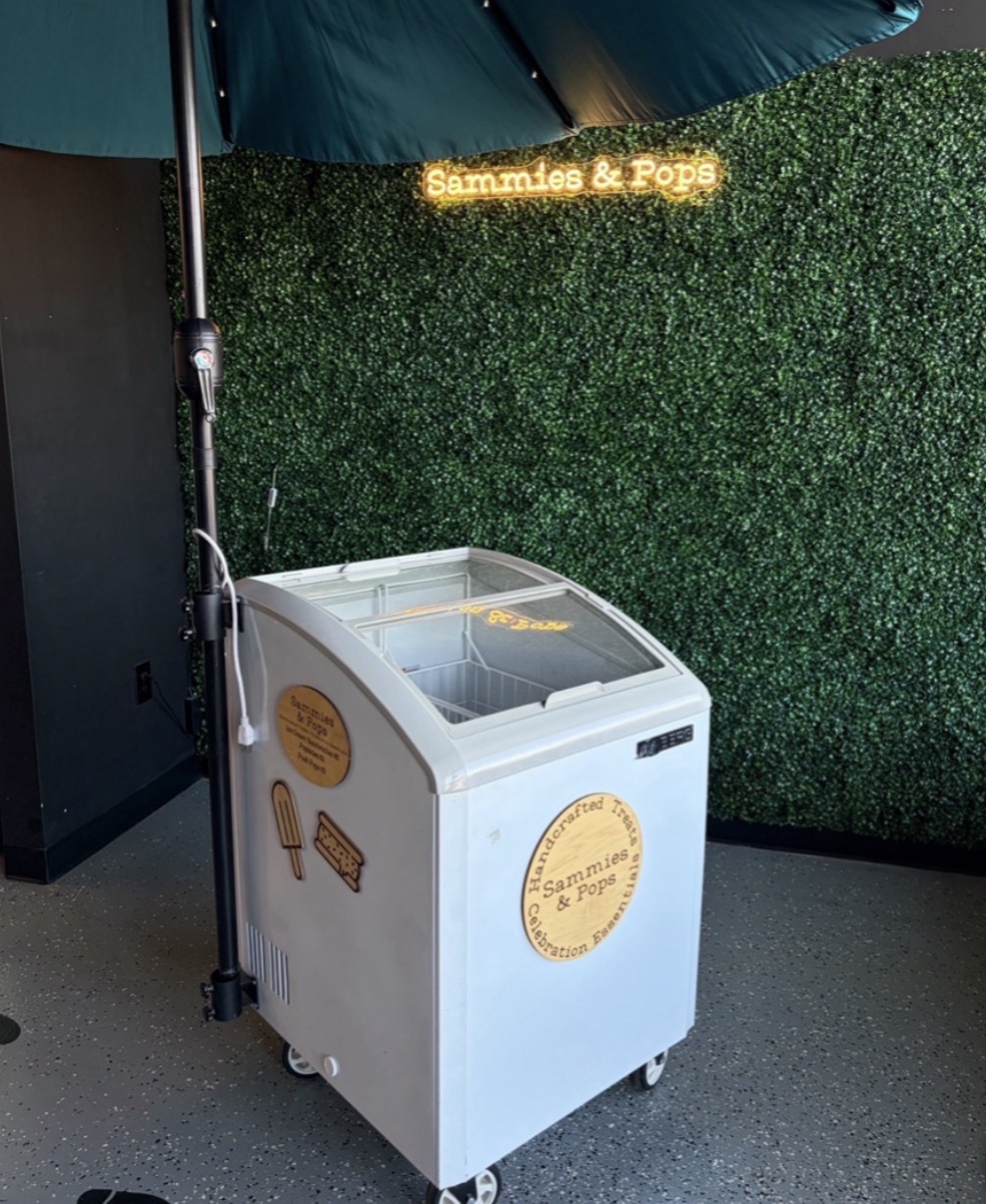 Sammies & Pops ice cream cart available to rent