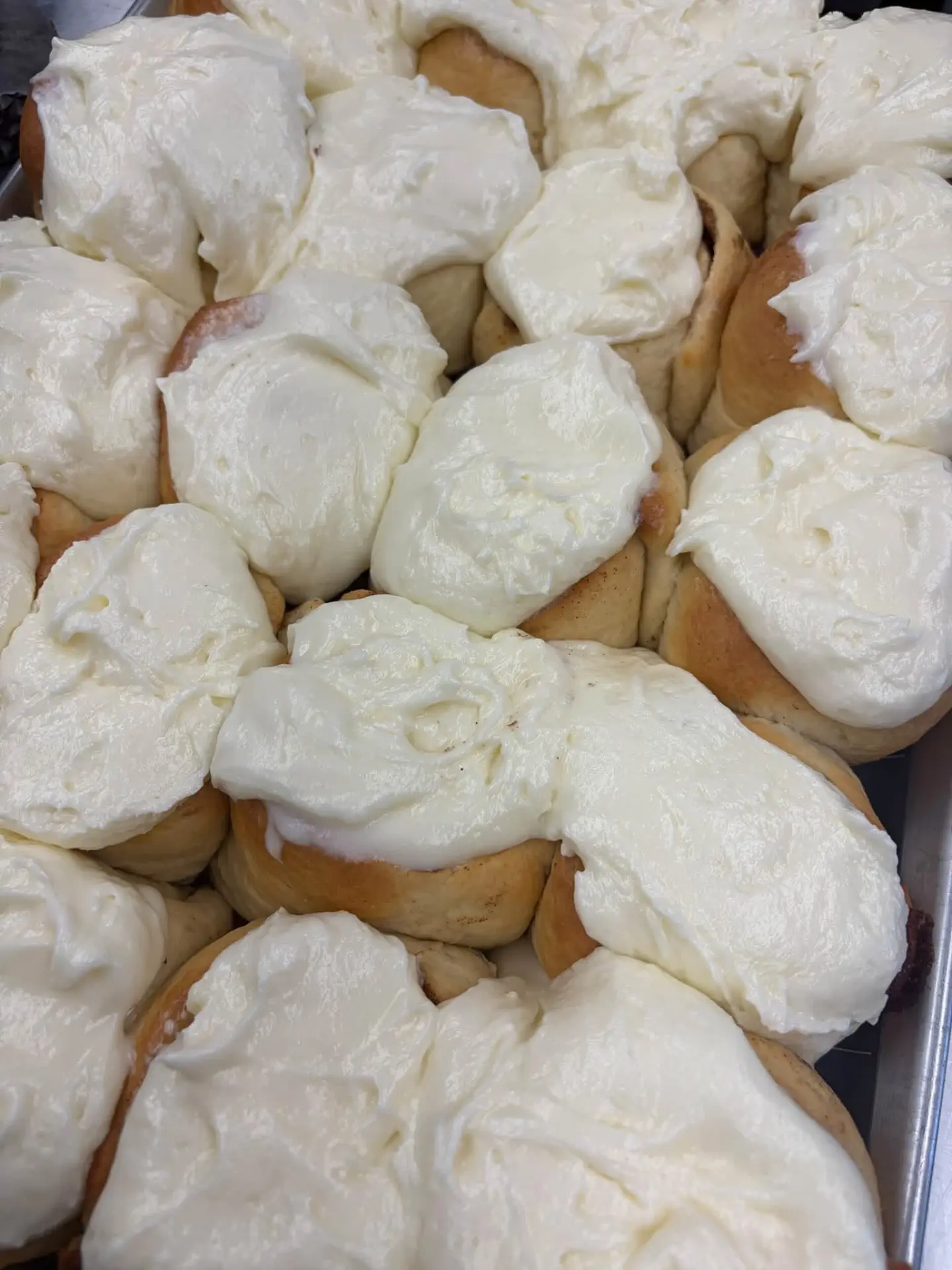 Fresh-baked cinnamon rolls
